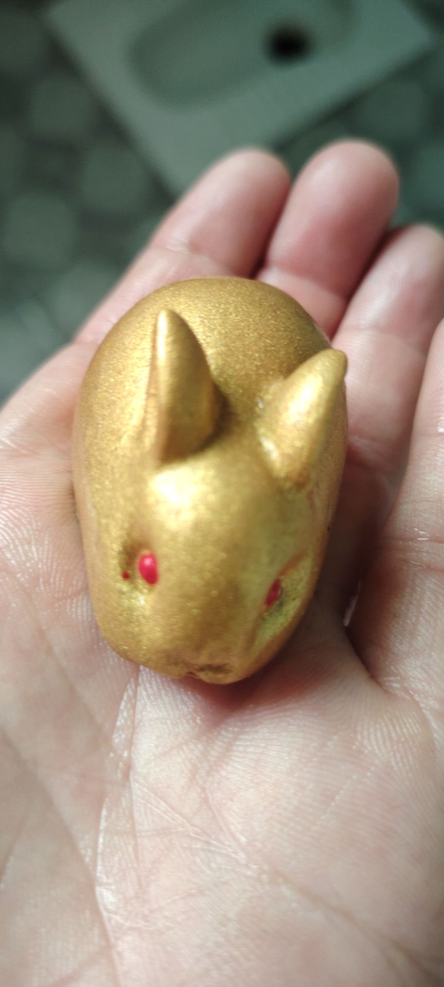 石膏金色小兔子1